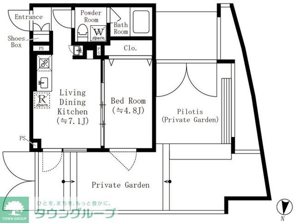 ASTILE池尻大橋の物件間取画像